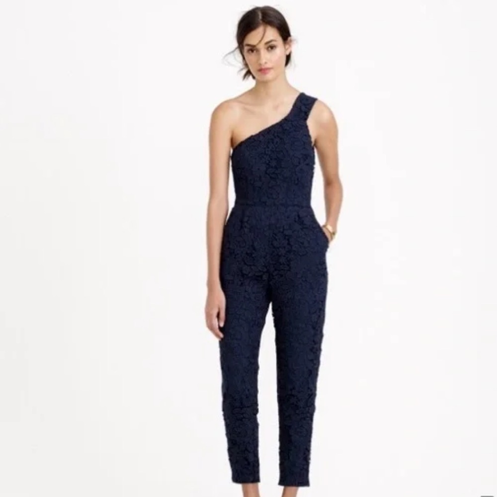 J.Crew Collection Floral Lace Jumpsuit